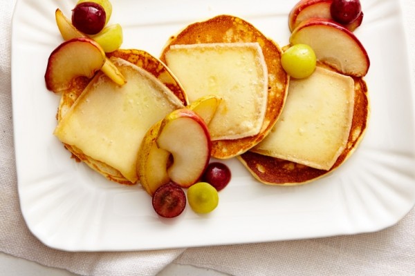 raclette cheese pancakes with fruit raclette cheese pancakes with fruit