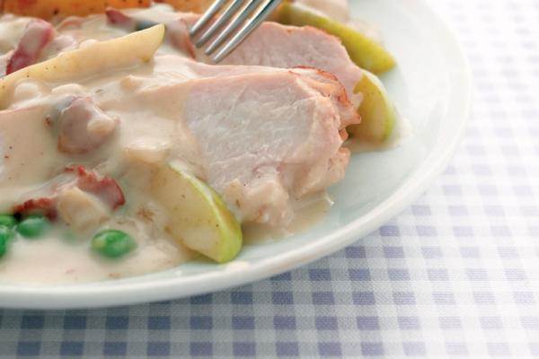 roasted turkey breast with apples