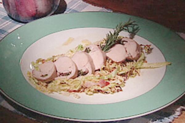 saddle of rabbit with celery sauce and ricotta