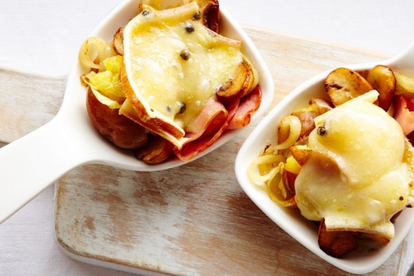 smashed potatoes with ham raclette cheese smashed potatoes with ham raclette cheese