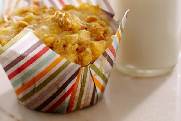 sweet potato apple and brie muffins