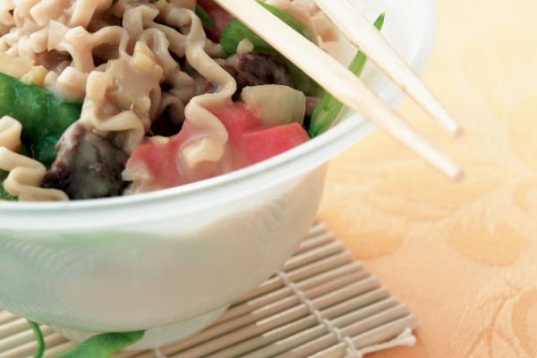 trendy beef noodle bowl