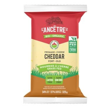 L'Ancêtre Organic Grass Fed Old Cheddar 325g