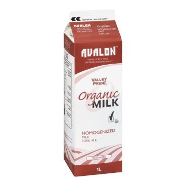 Valley Pride Organic Homogenized Milk 3.25% M.F. 1L