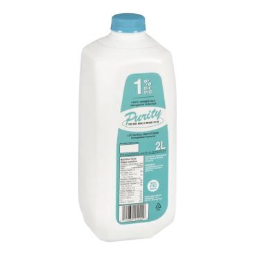 Purity Partly Skimmed Milk 1% M.F. 2L