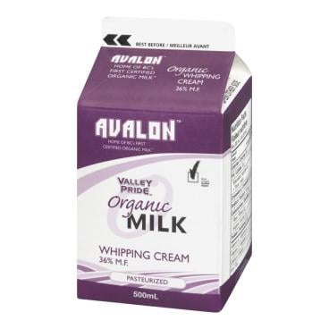 Valley Pride Organic Whipping Cream 36% M.F. 500ml