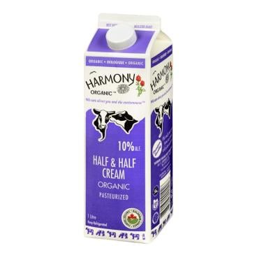 Harmony Organic Organic Half & Half Cream 10% M.F. 1L