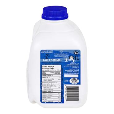 Laiterie de La Baie Partly Skimmed Milk 2% M.F. 1L