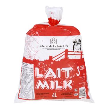 Laiterie de La Baie Homogenized Milk 3.25% M.F. 4L