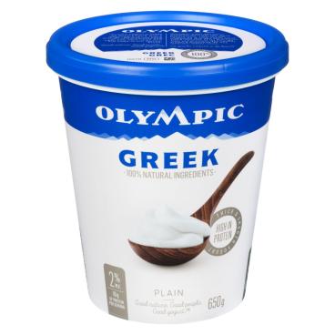 Olympic Plain Greek Yogurt 2% M.F. 650g