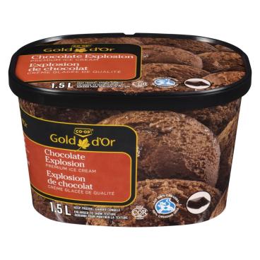 CO-OP Gold Chocolatey Explosion Ice Cream 1.5L