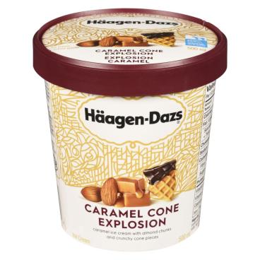 Häagen-Dazs Caramel Cone Explosion Ice Cream 500ml