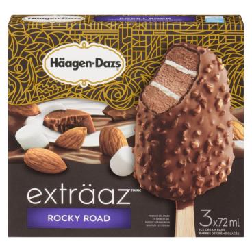 Häagen-Dazs Rocky Road Ice Cream Bars 3x72ml