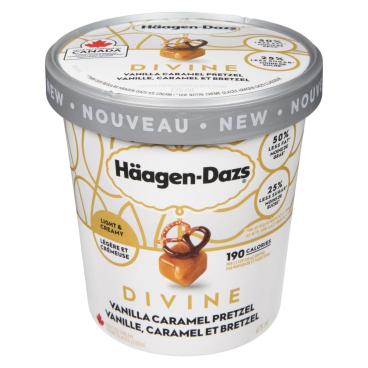 Häagen-Dazs Vanilla Caramel Pretzel Light Ice Cream 475ml