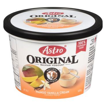 Astro Mango Vanilla Cream Balkan Yogourt 6% M.F. 500g
