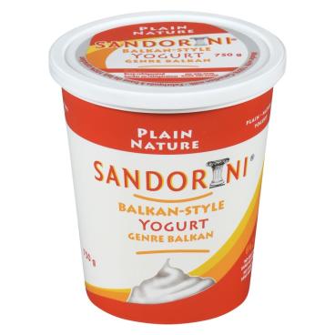 Sandorini Balkan Style Plain Yogurt 750g