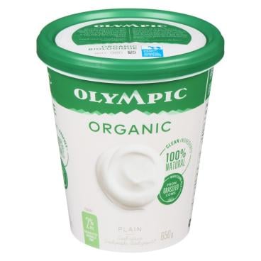 Olympic Organic Plain Balkan Style Yogurt 2% M.F. 650g