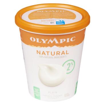 Olympic Natural Plain Yogurt 2% M.F. 650g