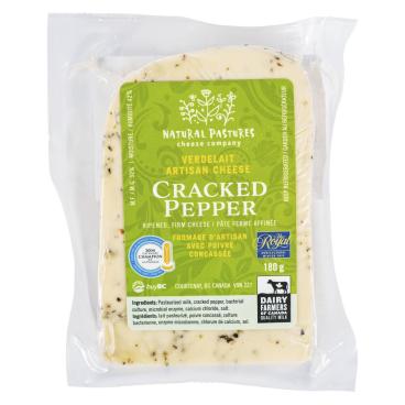 Natural Pastures Cheese Company Cracked Pepper Verdelait RW / PV