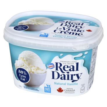 Real Dairy Natural Vanilla Premium Light Ice Cream 1.5L