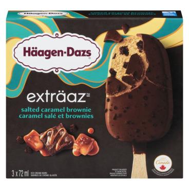 Häagen-Dazs Salted Caramel Brownie Ice Cream Bars 3x72ml