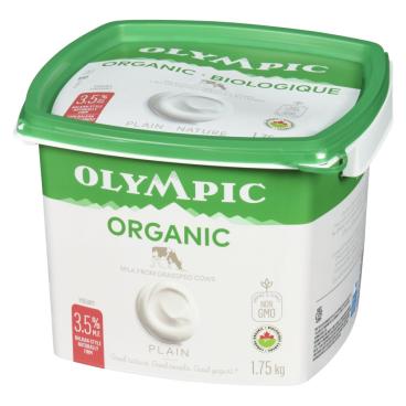 Olympic Organic Plain Balkan-Style Yogurt 3.5% M.F. 1.75kg