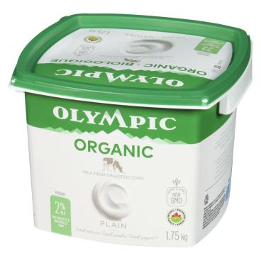 Olympic Organic Plain Balkan-Style Yogurt 2% M.F. 1.75kg