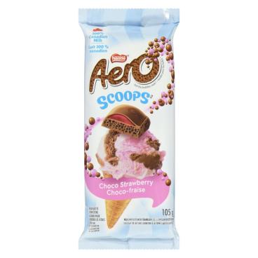 Aero Scoops Choco Strawberry Chocolate Bar 105g