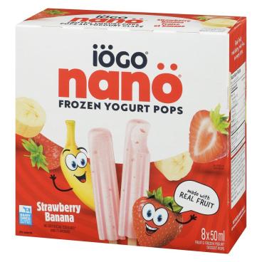 Iögo Nanö Strawberry Banana Frozen Yogurt Pops 8x50ml