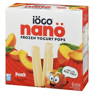 Iögo Nanö Peach Frozen Yogurt Pops 8x50ml