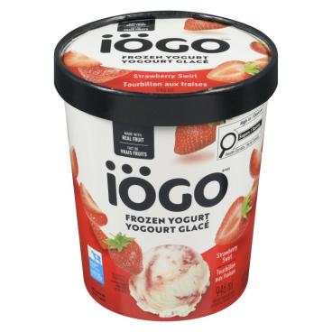 Iögo Strawberry Swirl Frozen Yogurt 946ml