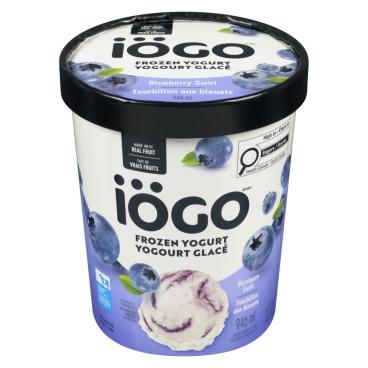 Iögo Blueberry Swirl Frozen Yogurt 946ml