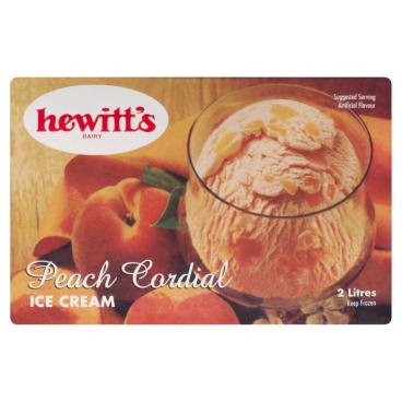 Hewitt's Dairy Peach Cordial Ice Cream 2L
