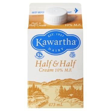 Kawartha Dairy Half & Half Cream 10% M.F. 473ml