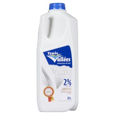 Laiterie des Trois Vallées Inc Partly Skimmed Milk 2% M.F. 2L