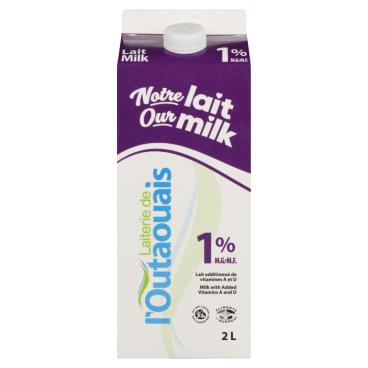 Laiterie de l'Outaouais Partly Skimmed Milk 1% M.F. 2L