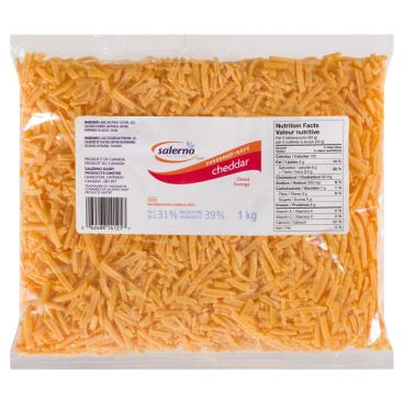 Salerno Shredded Colored Cheddar 1kg