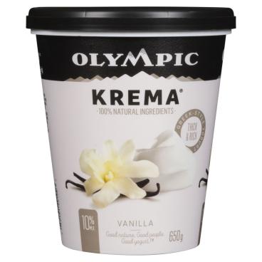 Olympic Vanilla Balkan Style Yogurt 9% M.F. 650g