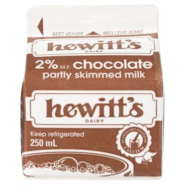 Hewitt's Dairy Partly Skimmed Chocolate Milk 2% M.F. 250ml
