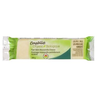 Compliments Organic Organic Part Skim Mozzarella 200g