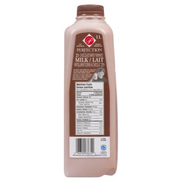 Perfection Partly Skimmed Chocolate Milk 2% M.F. 1L