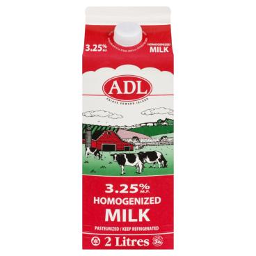 ADL Homogenized Milk 3.25% M.F. 2L