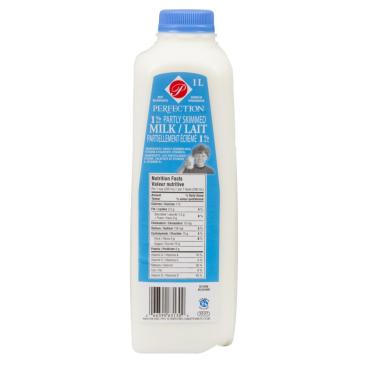 Perfection Partly Skimmed Milk 1% M.F. 1L