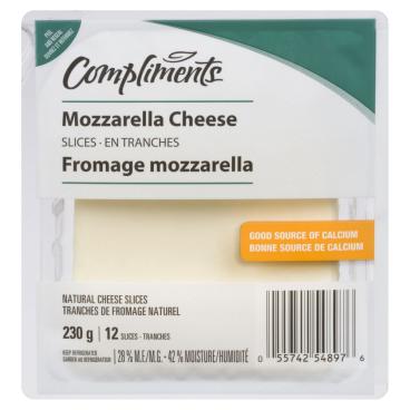 Compliments Mozzarella Slices 230g