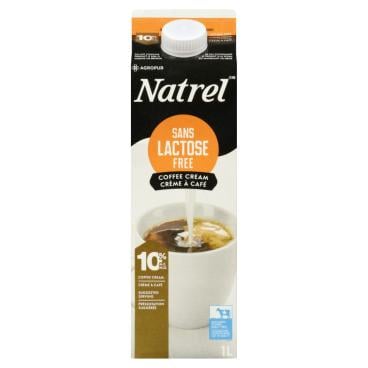 Natrel Lactose Free Coffee Cream 10% M.F. 1L