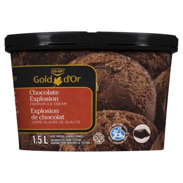 CO-OP Gold Chocolatey Explosion Ice Cream 1.5L