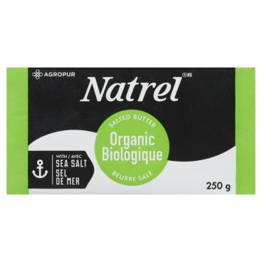 Natrel Organic Butter With Sea Salt 250g