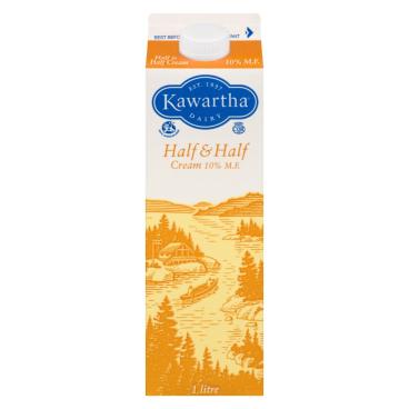 Kawartha Dairy Half & Half Cream 10% M.F. 1L