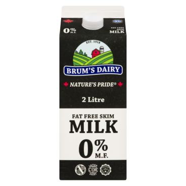 Brum's Dairy Skim Milk 0% M.F. 2L