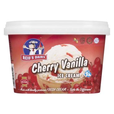 Reid's Dairy Cherry Vanilla Ice Cream 1.5L
